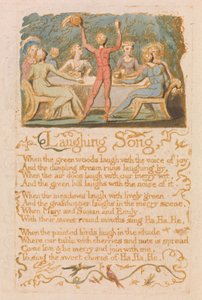 Laughing Song, plaque 28 de Songs of Innocence, 1789 - William Blake